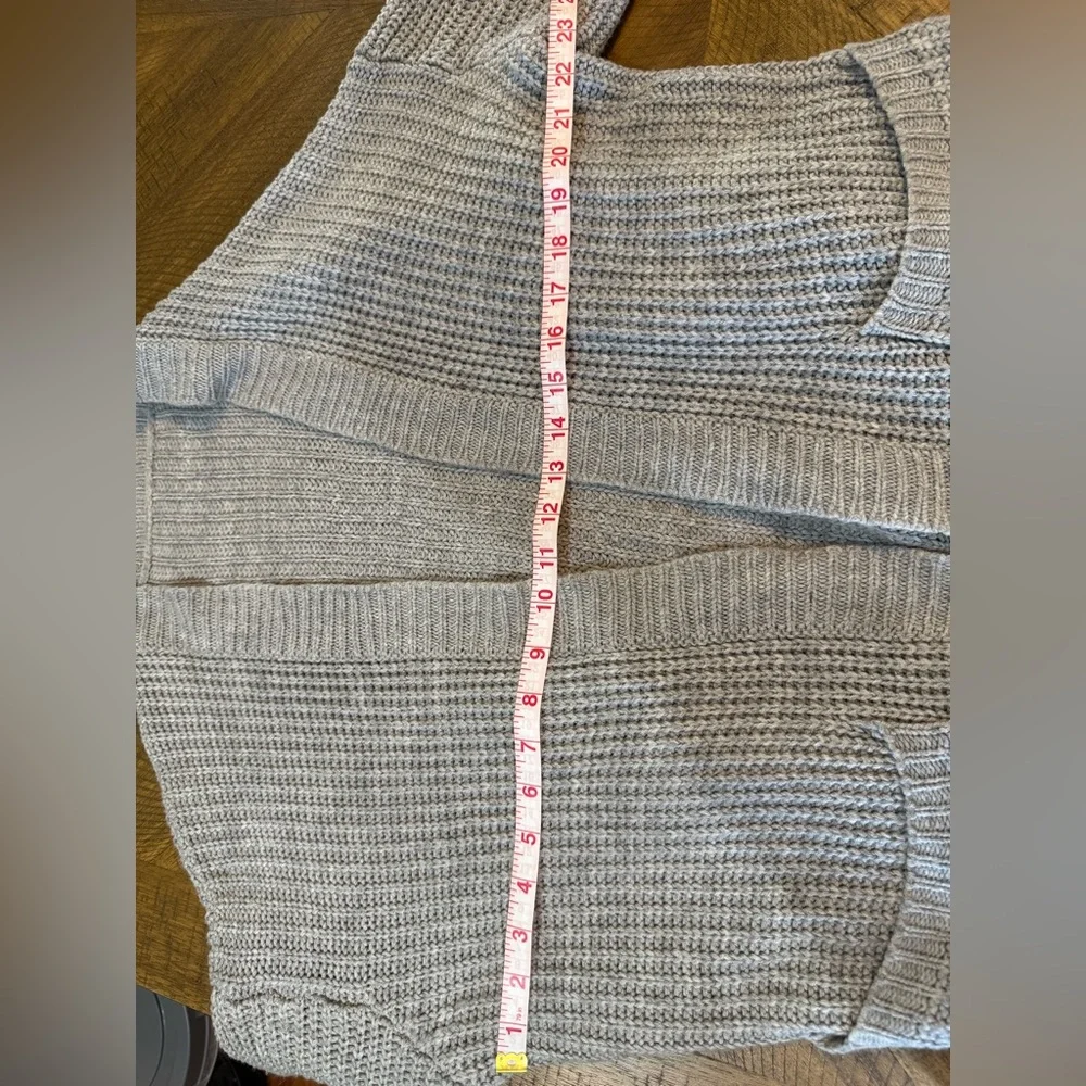 Cozy Gray Women's Cardigan - Picture 6 of 8